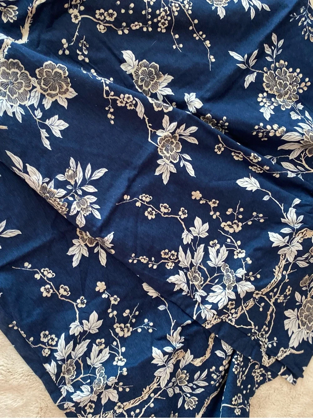 Eikei Egyptian cotton 2 floral print pillowcases/shams